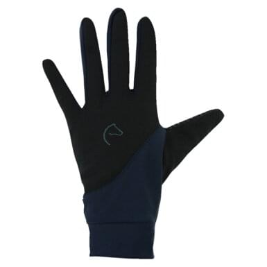 Gloves EQUITHÈME "Knit" | digital | black / navy blue
