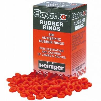 Elastrator rubber rings (500 pieces)