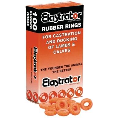 Elastrator rubber rings (100 pieces)