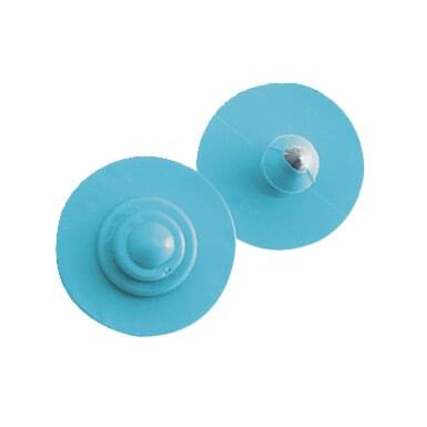 Ear tag 2 snap fasteners (ø 28mm) | 20 pieces | blue