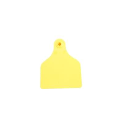 Ear tag Super Maxi + push button (99 mm x 74 mm) | 20 pieces | yellow