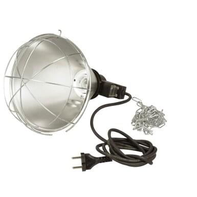 Schutzkorb für Infrarotlampen | 175 W | 2,5 m Kabel | Energiesparschalter
