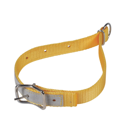 horizont Nylon neck strap for sheep | leather reinforced | yellow
