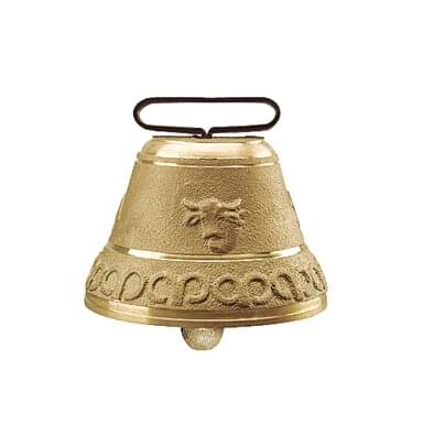 KAMER brass bell alpine style round | ø 120 mm | belt width 70 mm