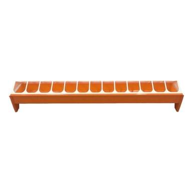 Kunststoff-Kükenfuttertrog (50 cm) | orange