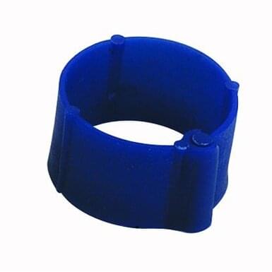 Plastic poultry clip ring (25 pieces) | ø 8 mm | blue