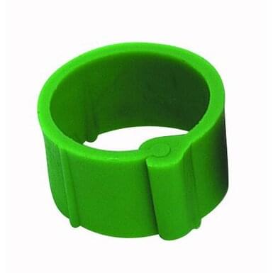 Plastic poultry clip ring (25 pieces) | ø 8 mm | green