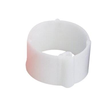 Plastic poultry clip ring (100 pieces) | ø 20 mm | white