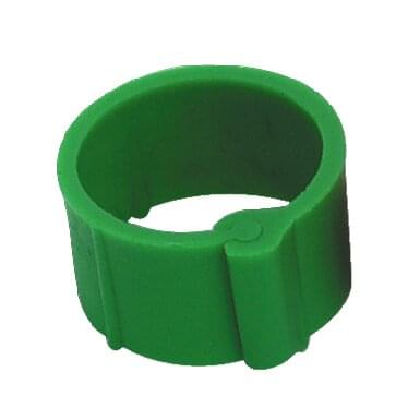 Plastic poultry clip ring (100 pieces) | ø 20 mm | green