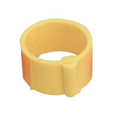 Plastic poultry clipring (100 pieces) | ø 20 mm | yellow