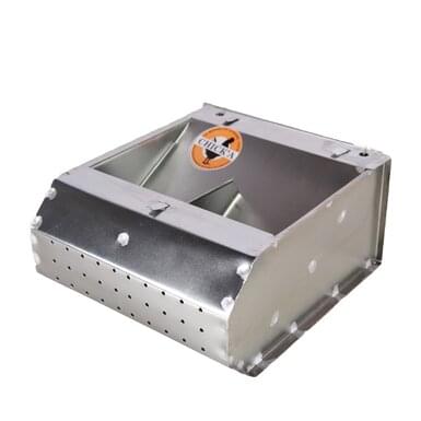 Metal feeder for rabbits | 2 compartments
