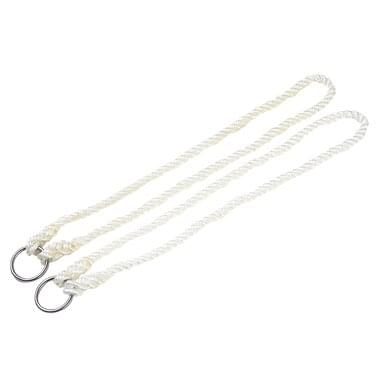 KAMER birth rope nylon with ring (43 cm) | 2 pieces | white