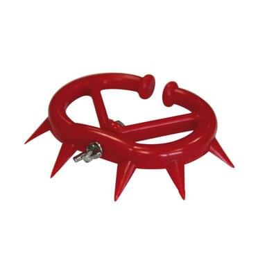 KAMER plastic cattle eye weaner | 12 pieces (small) | red