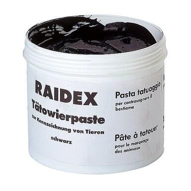 RAIDEX Tätowierfarbe für Schweine (600 g Dose) | schwarz