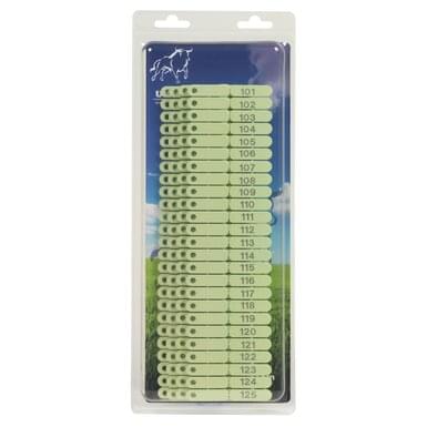 UKALTAG ear tags for sheep (100 pieces) | 101 to 200 | green