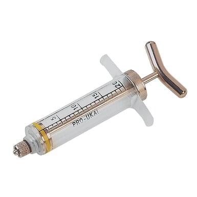 Demaplast metal dosing syringe with Luer-Lock connection (20 ml)