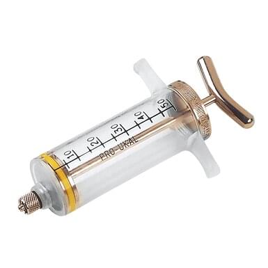 Demaplast metal dosing syringe with Luer-Lock connection (50 ml)