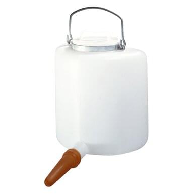 Tétiblue Kunststoff-Kälbertränkeeimer (6 L) | halbrund | weiß