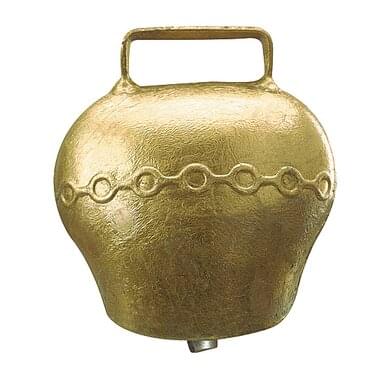 KAMER steel bell Alpine style domed | bronze color | ø 55 mm | strap width 38 mm
