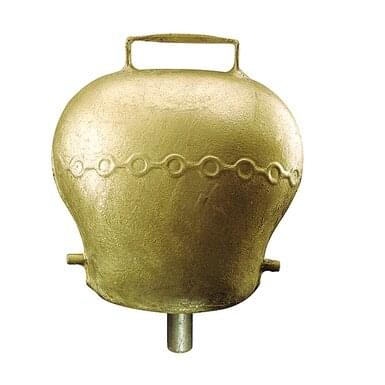 KAMER steel bell Alpine style domed | bronze color | ø 60 mm | belt width 42 mm