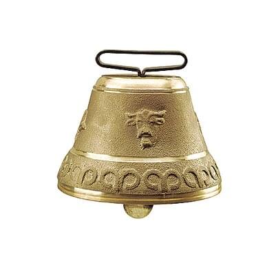 KAMER brass bell alpine style round | ø 140 mm | belt width 70 mm