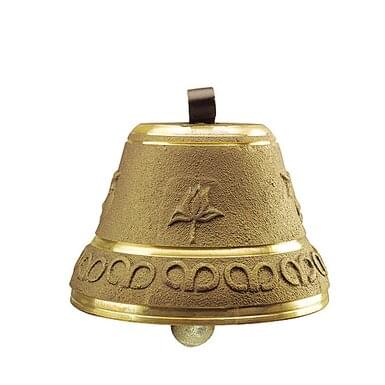 KAMER brass bell alpine style round | ø 180 mm | strap width 82 mm