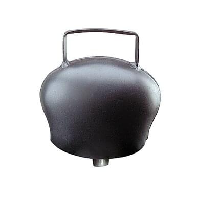 BLACKBLUE Stahlglocke gewölbt | schwarz | ø 104 mm | Riemenbreite 75 mm