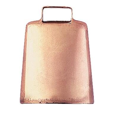 KAMER steel bell copper plated (80 mm x 95 mm) | belt width -is requested