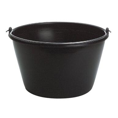 Tétiblue plastic calf bucket with handle | black