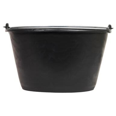 Tétiblue plastic calf bucket with handle | black (19 L) | scale 18