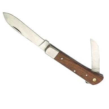 KAMER Shepherd knife with wooden handle | 2 blades (8 cm)
