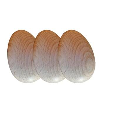 Nest eggs wooden for chickens | nature | 3 pieces