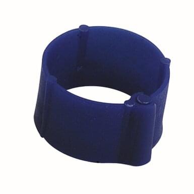 Plastic poultry clip ring (100 pieces) | ø 8 mm | blue