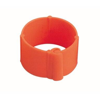 Plastic poultry clipring (100 pieces) | ø 8 mm | orange