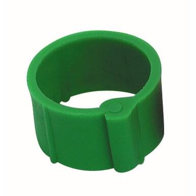 Geflügelclipring aus Kunststoff (100 Stück) | ø 16 mm | grün