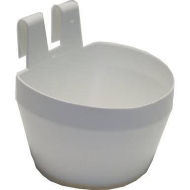 Plastic small animal bowl with hook (300 ml) | 2 pieces