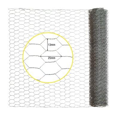 horizont wire mesh fence | galvanised | mesh size 13 x 25 mm | 5 m | incl. accessories