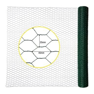 horizont wire mesh fence | galvanised | mesh size 25 x 45 mm | 25 m | 100 cm high | green