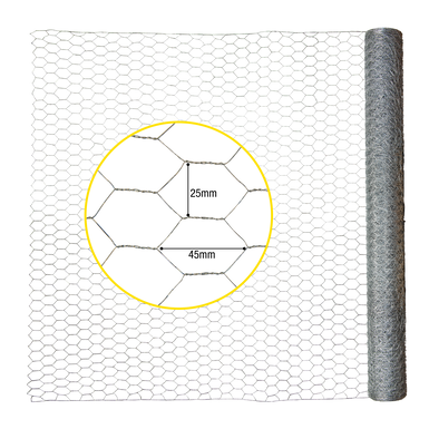 horizont wire mesh fence | galvanised | mesh size 25 x 45 mm | 25 m | 100 cm high | grey