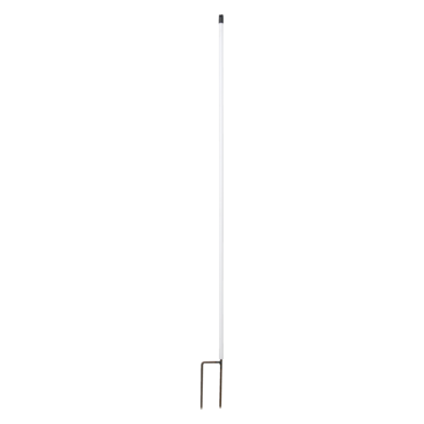 horizont Ersatzpfahl weiß für Elektronetze - 120 cm hoch mit Doppelspitze