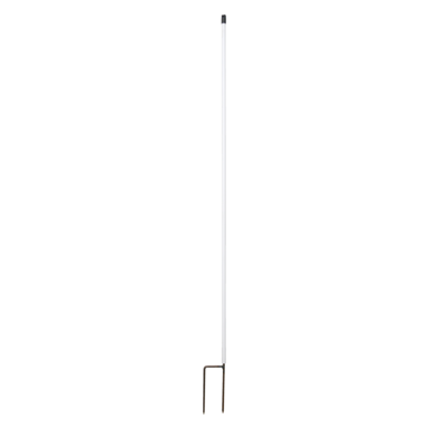 horizont Ersatzpfahl weiß für Elektronetze - 120 cm hoch mit Doppelspitze