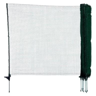 horizont Begrenzungszaun FIX | 110 cm hoch | 15 m lang | 9 Fiberglaspfähle inklusive 