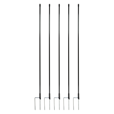 Fibreglass stakes Strong Line 120, 120cm high, 5 pieces, with double tip.