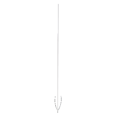 horizont Fiberglass stake | 150 cm | white | 25 pieces