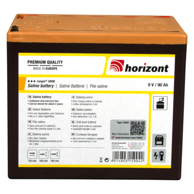 horizont 9 V Zinkkohle-Batterie | ranger® SB90 (9 V / 90 Ah)