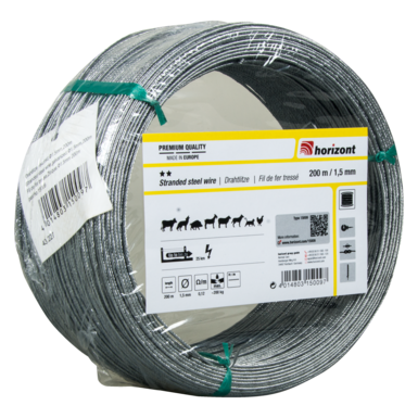 horizont electric  fence wire / wire strand | 200 m | 1.5 mm