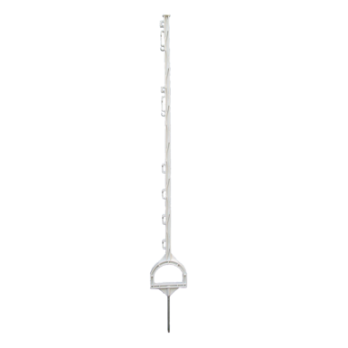 horizont Steigbügelpfahl | 115 cm | weiß | 5 Stück 