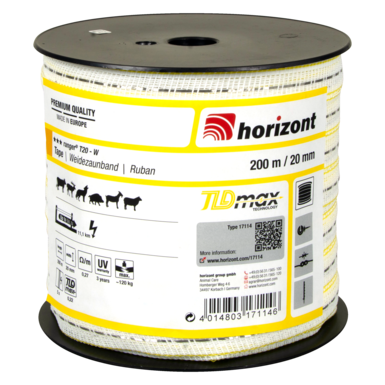 horizont Weidezaunband ranger® T20 - W | 200 m | 20 mm