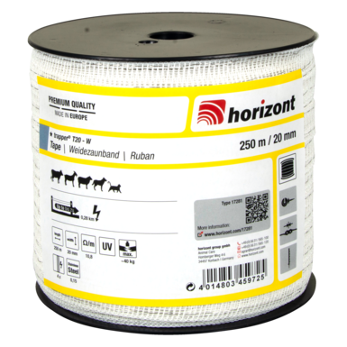 horizont Pasture fence tape trapper® T20-W | 250 m | 20 mm
