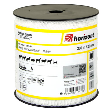 horizont Pasture fence tape farmer® T20-W | 200 m | 20 mm